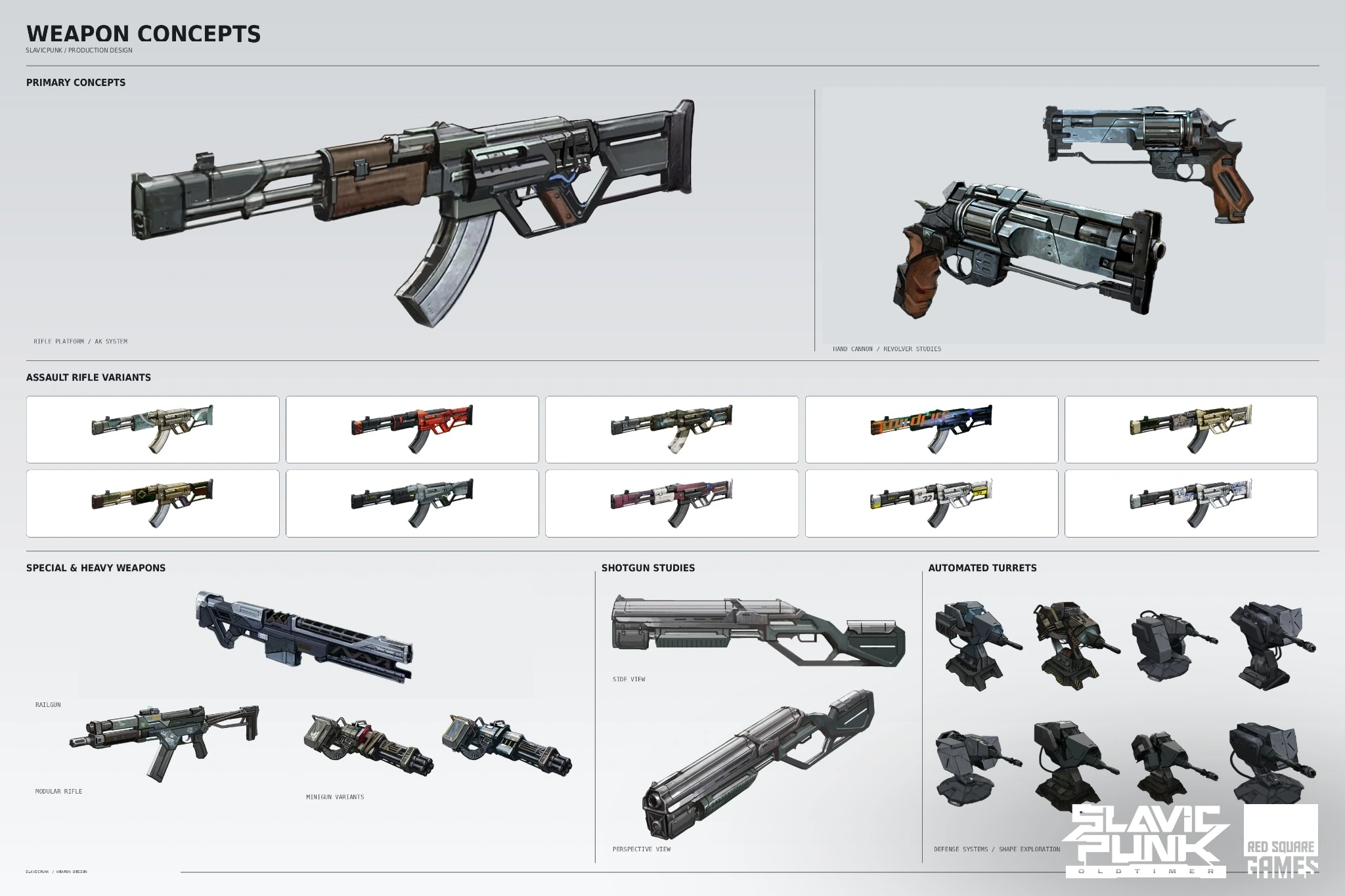 Slavicpunk Weapon Concepts Board