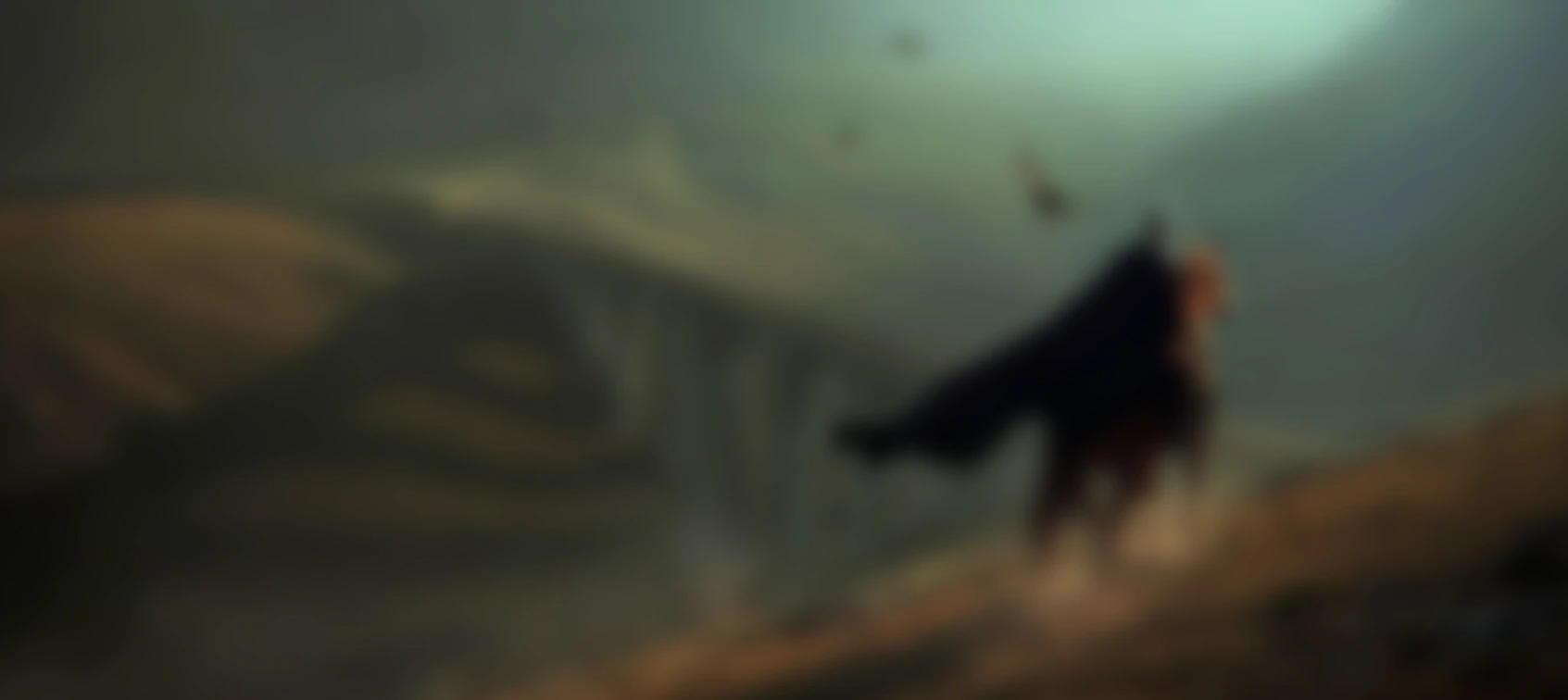 Blurred work-in-progress storyboard frame 11